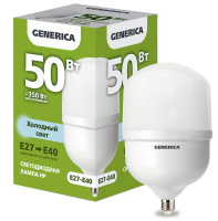 Лампа светодиодная HP 50Вт 230В 6500К E27-E40 GENERICA