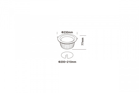 Светильник ДАУНЛАЙТ SMD IP44 24 Вт LE-СВО-16-025-7798-44Д – №4
