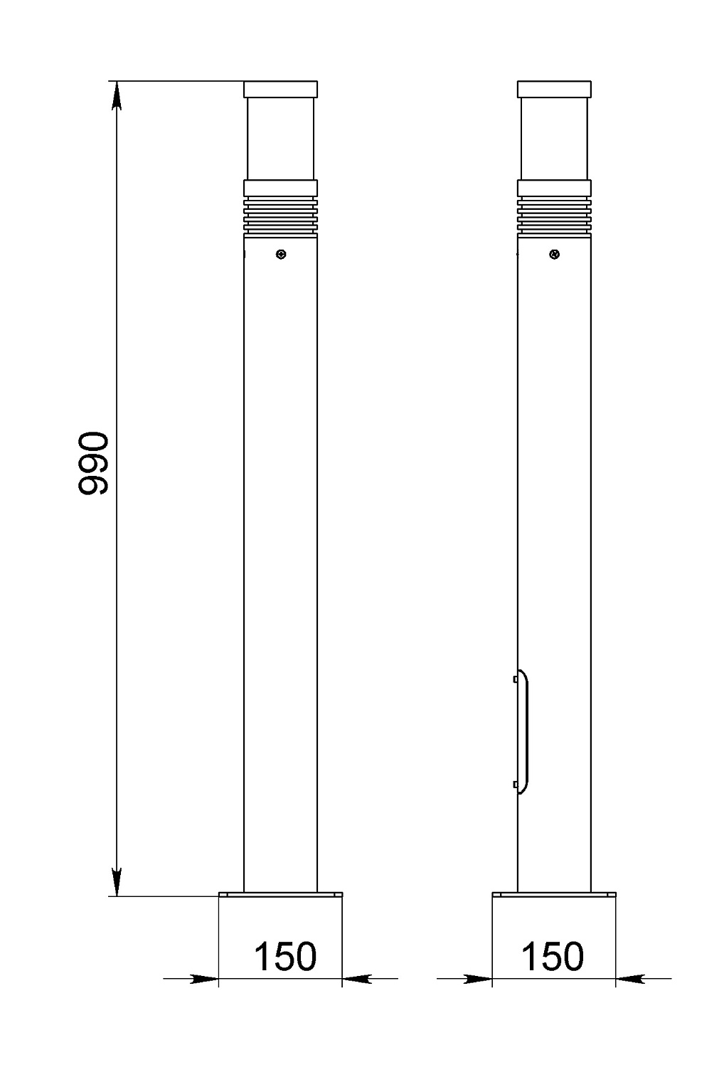 Парковый светодиодный светильник D-ArchiLine Column B