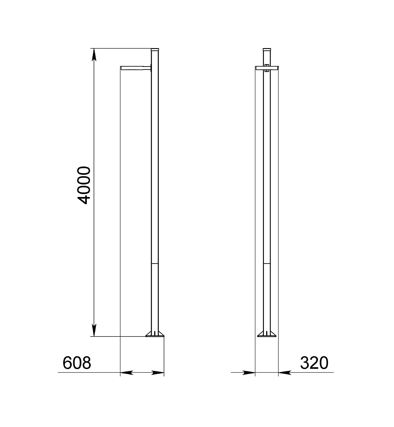 Парковый светодиодный светильник D-ArchiLine Timber