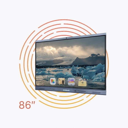 Интерактивная панель AnTouch ANTP-86-20icG2.1/1250PE/MS 86",  ANDROID 11, 8 Гб / 128 Гб, 4К, 1200:1, 400 лм, Type-С, Miracast, Dlna, AirPlay, WI-FI, камера 13 Мп, встроенный микрофонный массив в комплекте с мобильной стойкой и OPS i5-1250PE / 8 Гб / 256 Г – №2